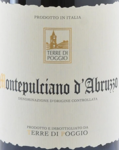 Terre Di Poggio Montepulciano D'abruzzo 2018